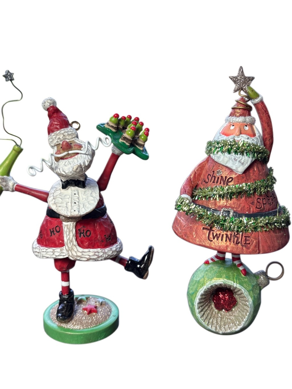 Festive Red Santa Figurine Set - NWT Hallmark Holiday Décor